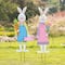 Glitzhome&#xAE; Easter Bunny Boy and Girl Metal D&#xE9;cor, 2ct.